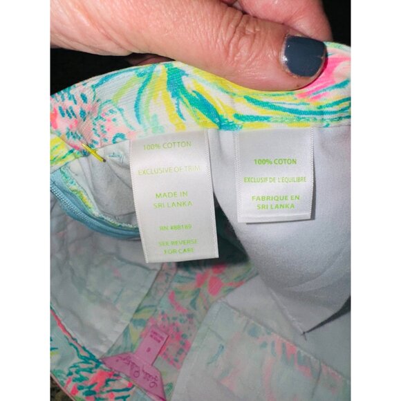 Lilly Pulitzer Seasalt Blue on Parade Adie Shorts Womens 6 Resort Beach Nautical - Picture 5 of 9